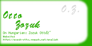 otto zozuk business card
